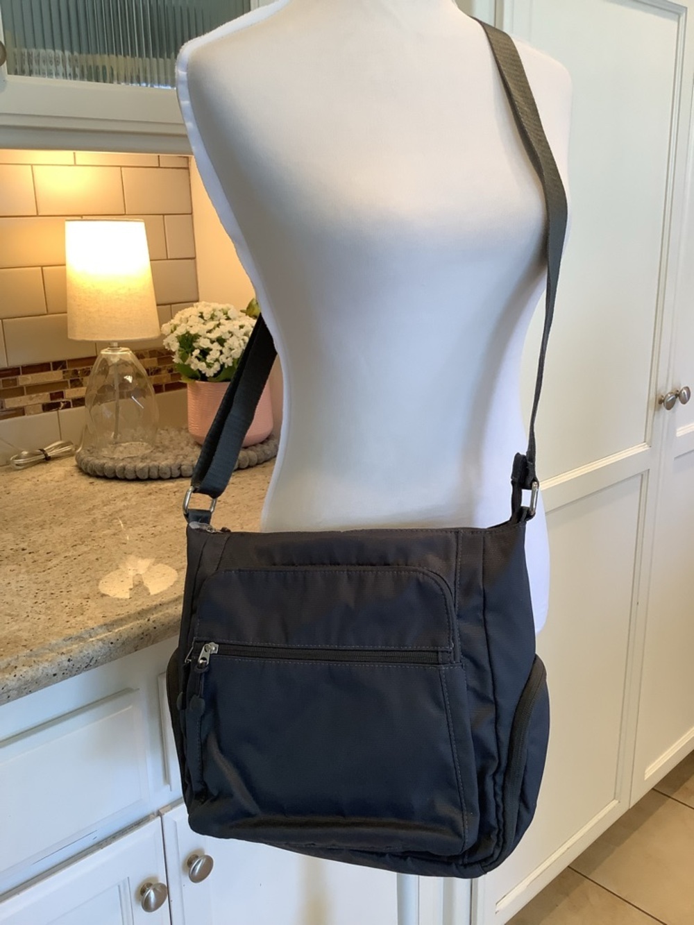 Women’s Gray Crossbody Bag - ETA Everyday Travel Adventure